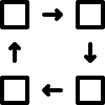 process of validation icon